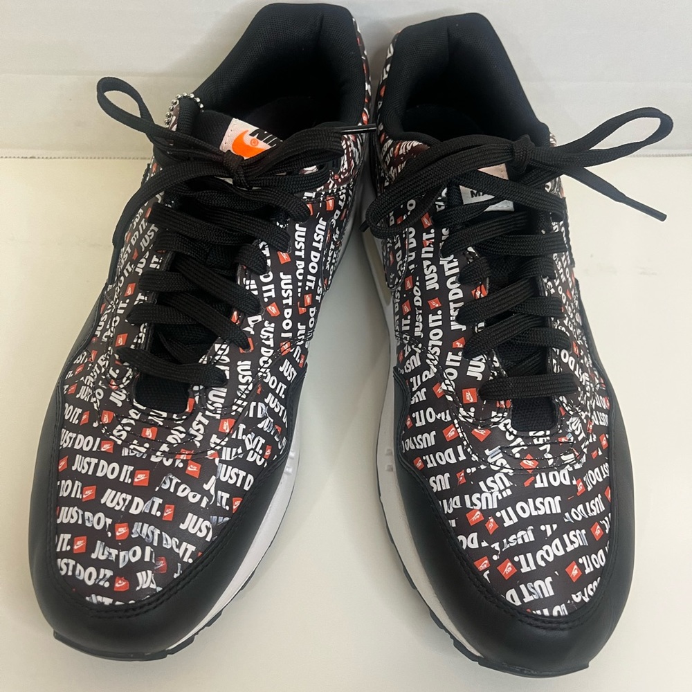Nike Air Max 1 'JDI Just Do It' Black Sneaker, Size 9 875844-009